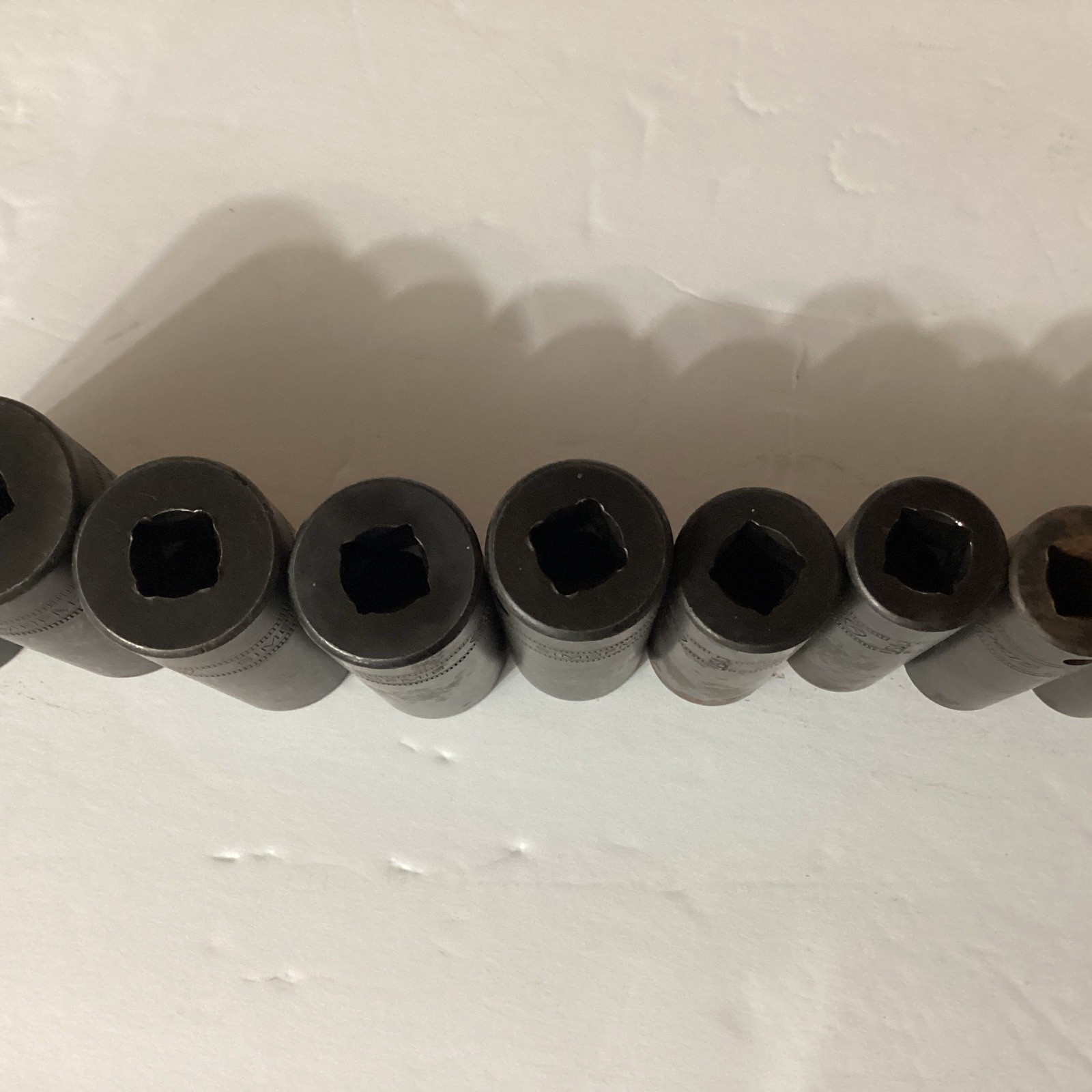 Snap On 8mm-19mm Added 21mm And 24mm Deep Well Impact 3/8 Drive Socket Set