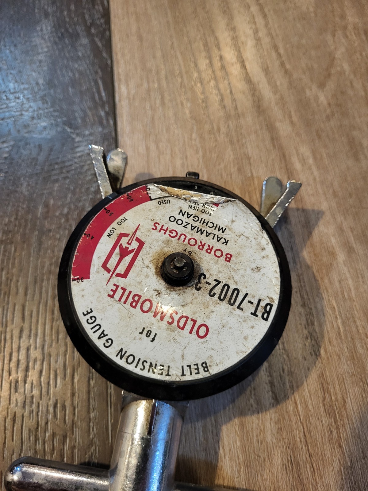 Vintage Belt Tension Gage for Oldsmobile BT-7002-3 Borroughs Kalamazoo MI