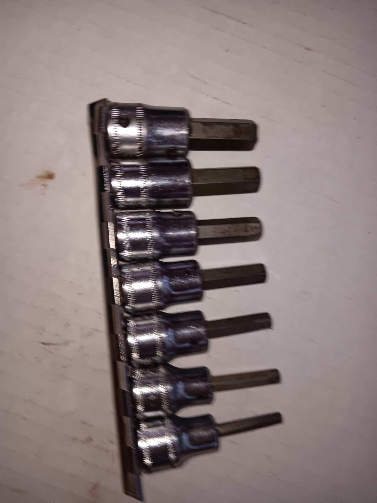 Snap-On 207EFAMY 3/8 Drive Metric Hex Allen Bit Socket Driver Set FAM4E-FAM10E