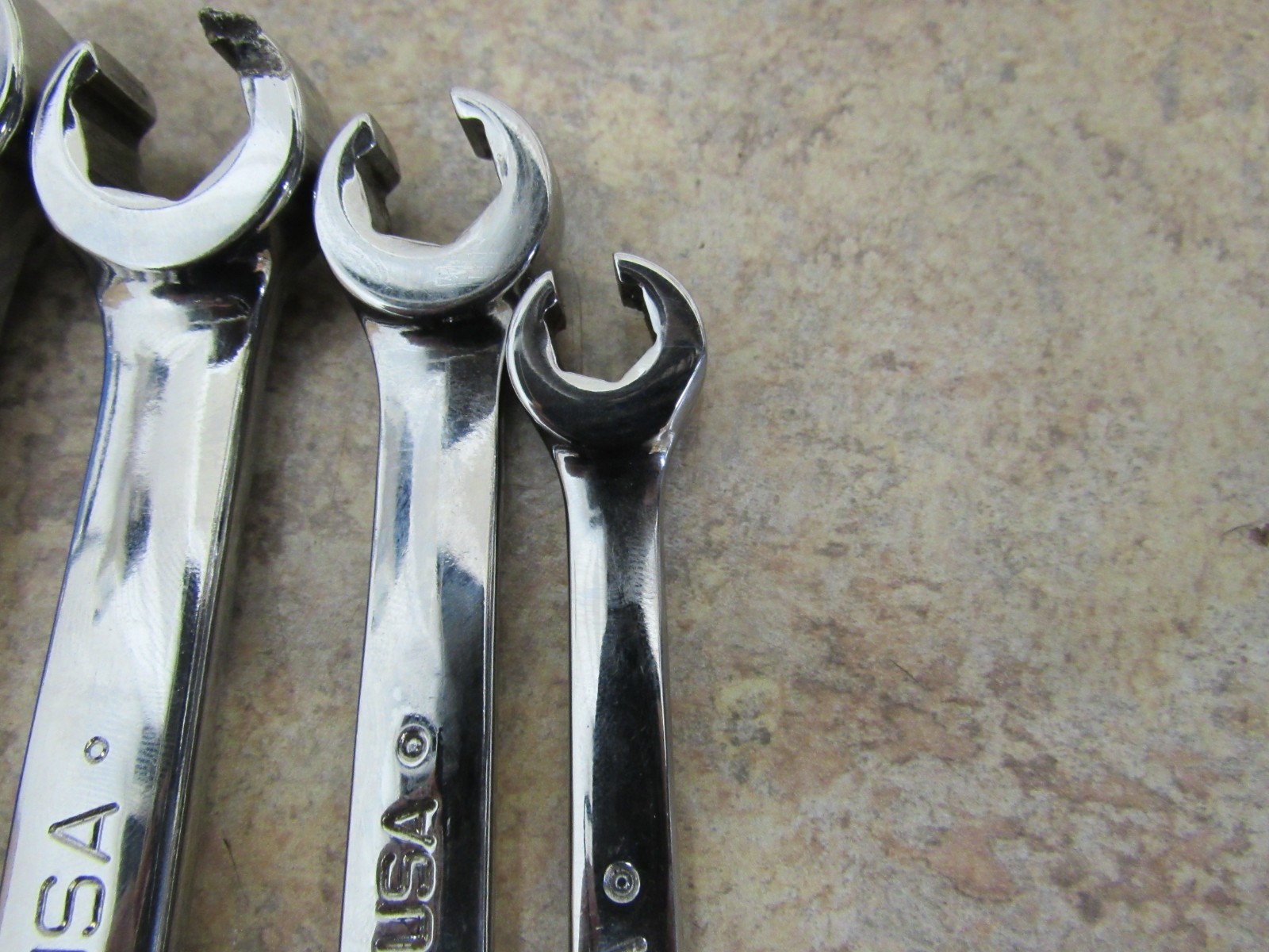 Snap-On Tools SAE Double End Flare Nut Wrench Set RXFS USA