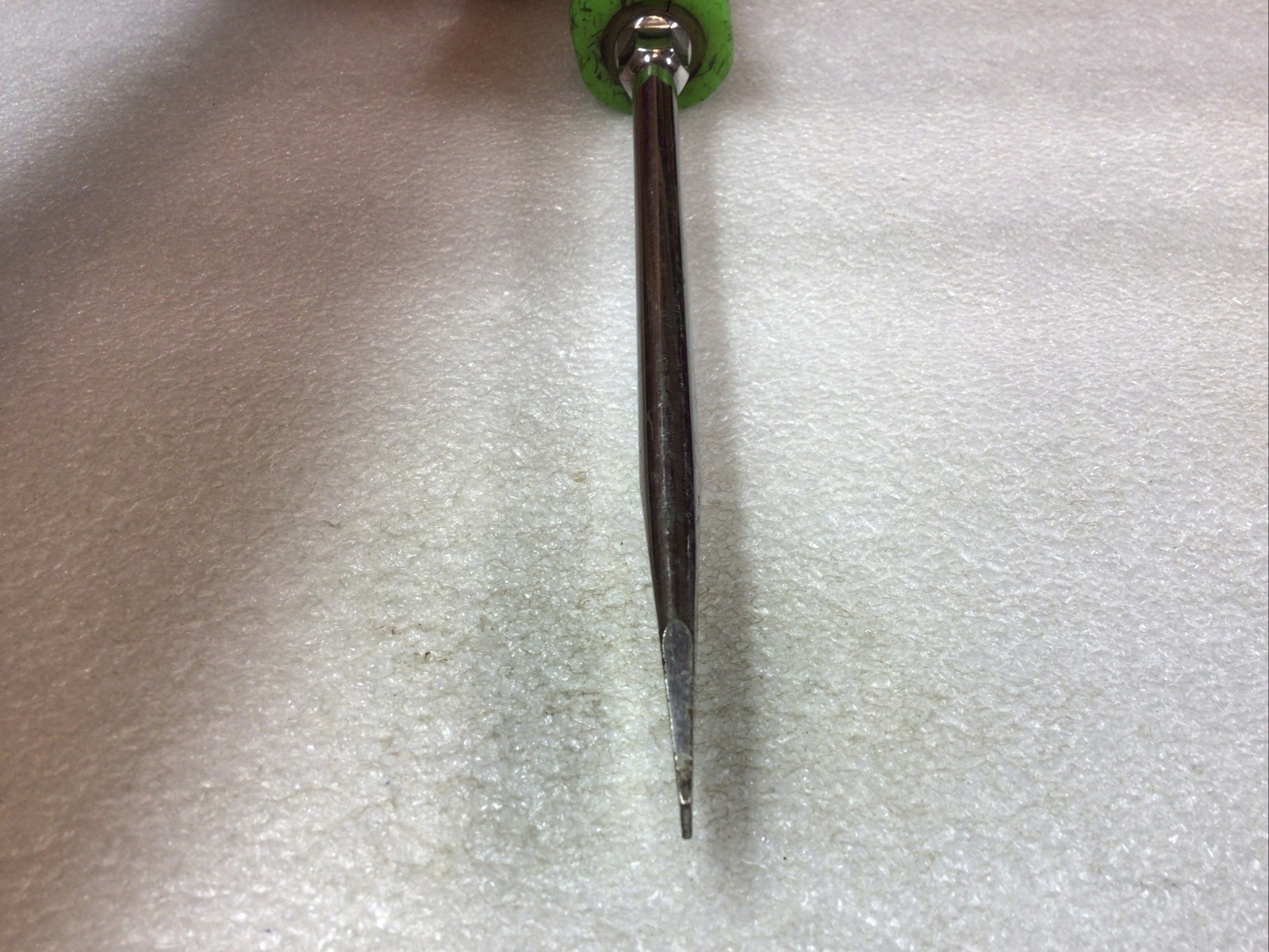 Snap On#SDD6 – 6” Long, Flat/Slot, Blade, Hard Green Handle, Screwdriver-USA-