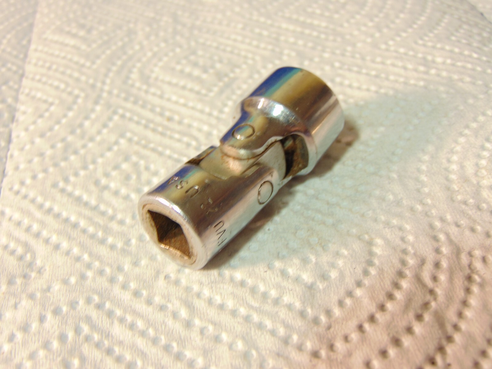 Vintage Snap-on Tools USA 3/8″ Drive 11/16″ SAE 12pt Chrome Swivel Socket FVU22