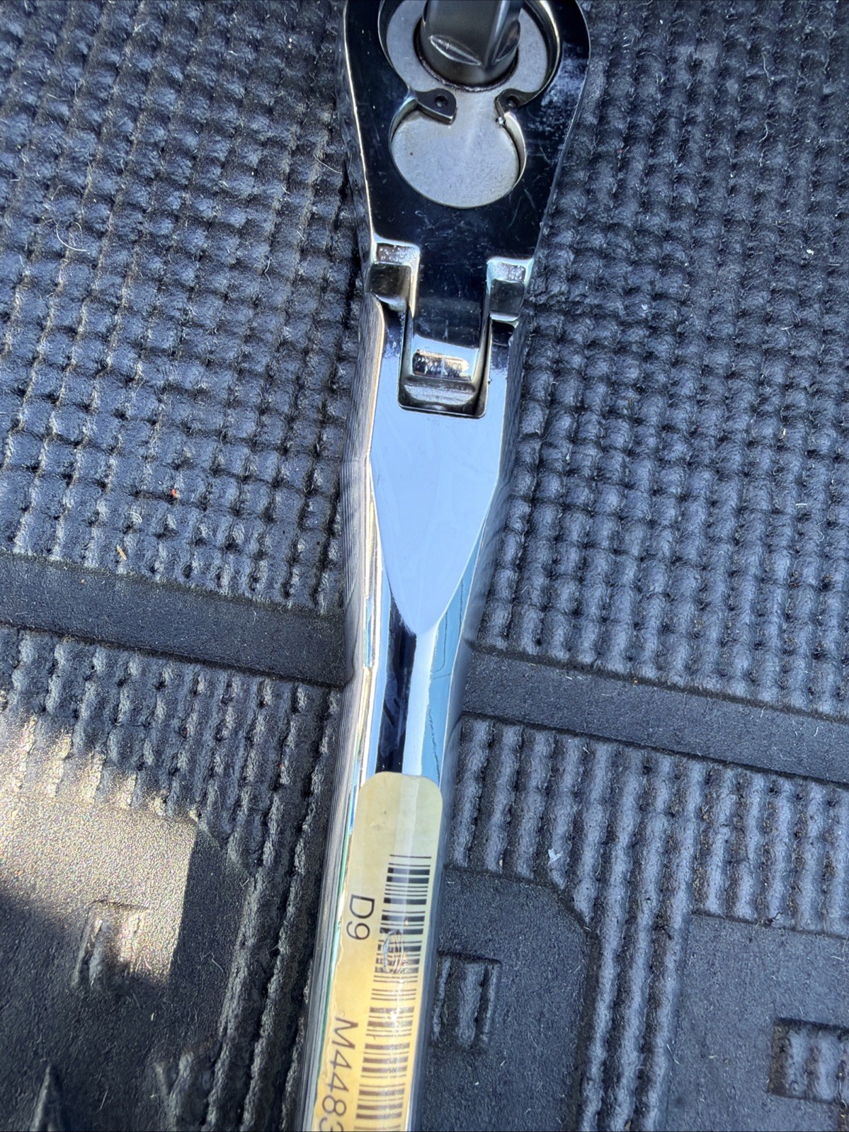 Sears Craftsman 12″ Flex Head Ratchet 3/8″ Drive Black 44836 Ergonomic USA Nos