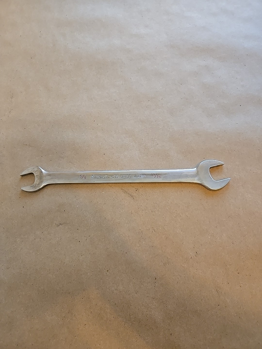 Snap On 5/8″-11/16″ SAE Low Torque Slime Line Open End Wrench LTA2022