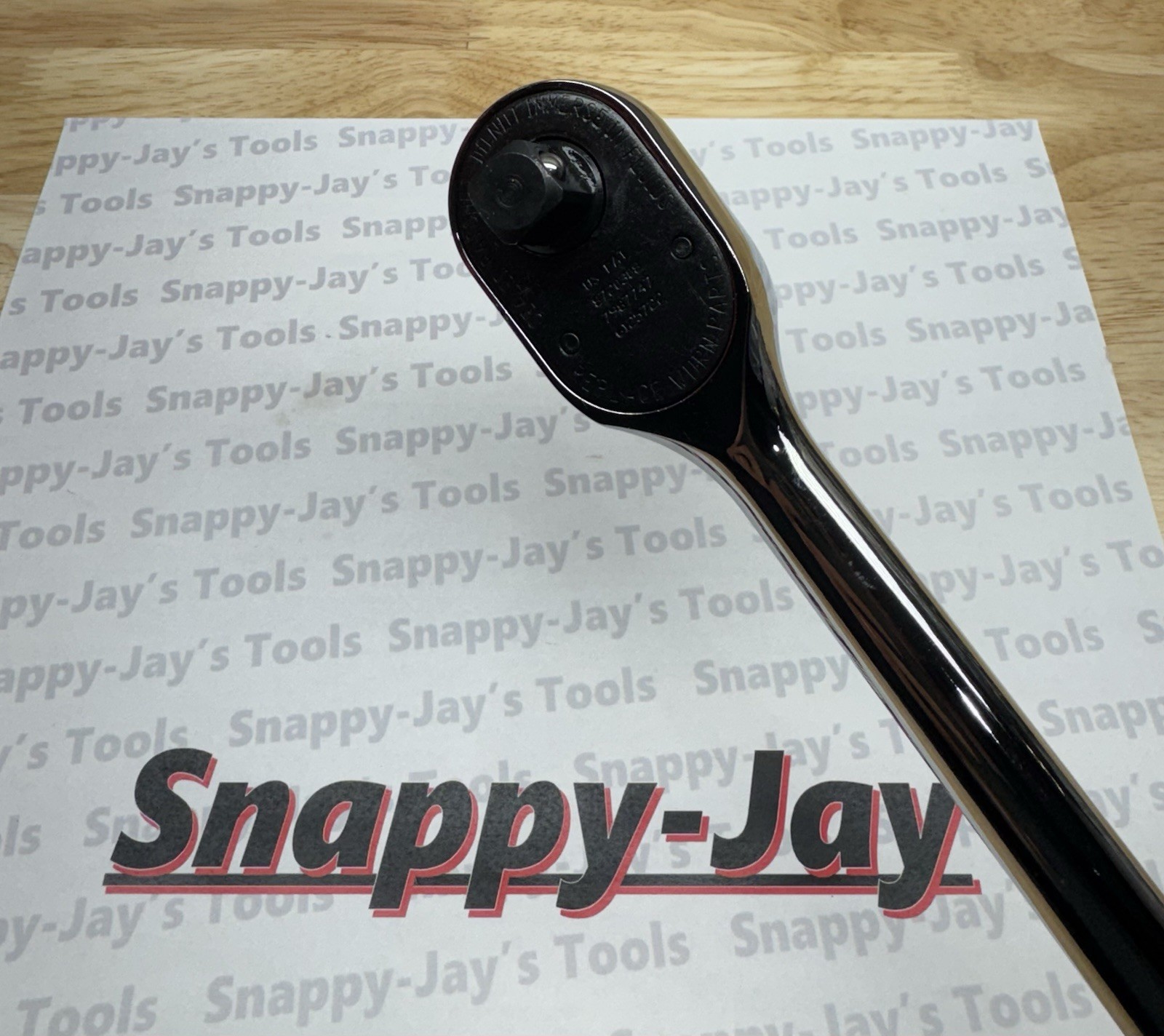 Snap-on Tools USA NEW RED 1/2″ Drive Soft Grip Long Handle Ratchet SHL80A