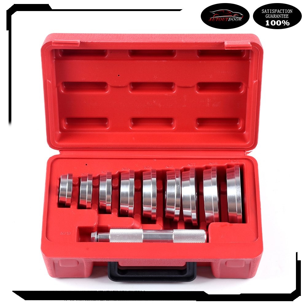 10pc Aluminum Wheel Bearing Race And Seal Driver Master Tool Kit Set