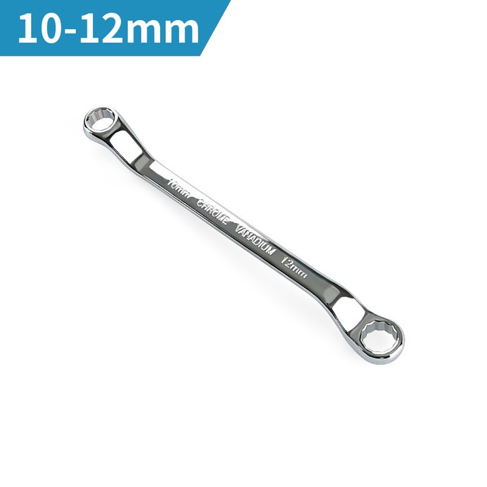 Offset Box End Wrench Spanners Carbon Steel Metric 45-Degree Long Double Ring