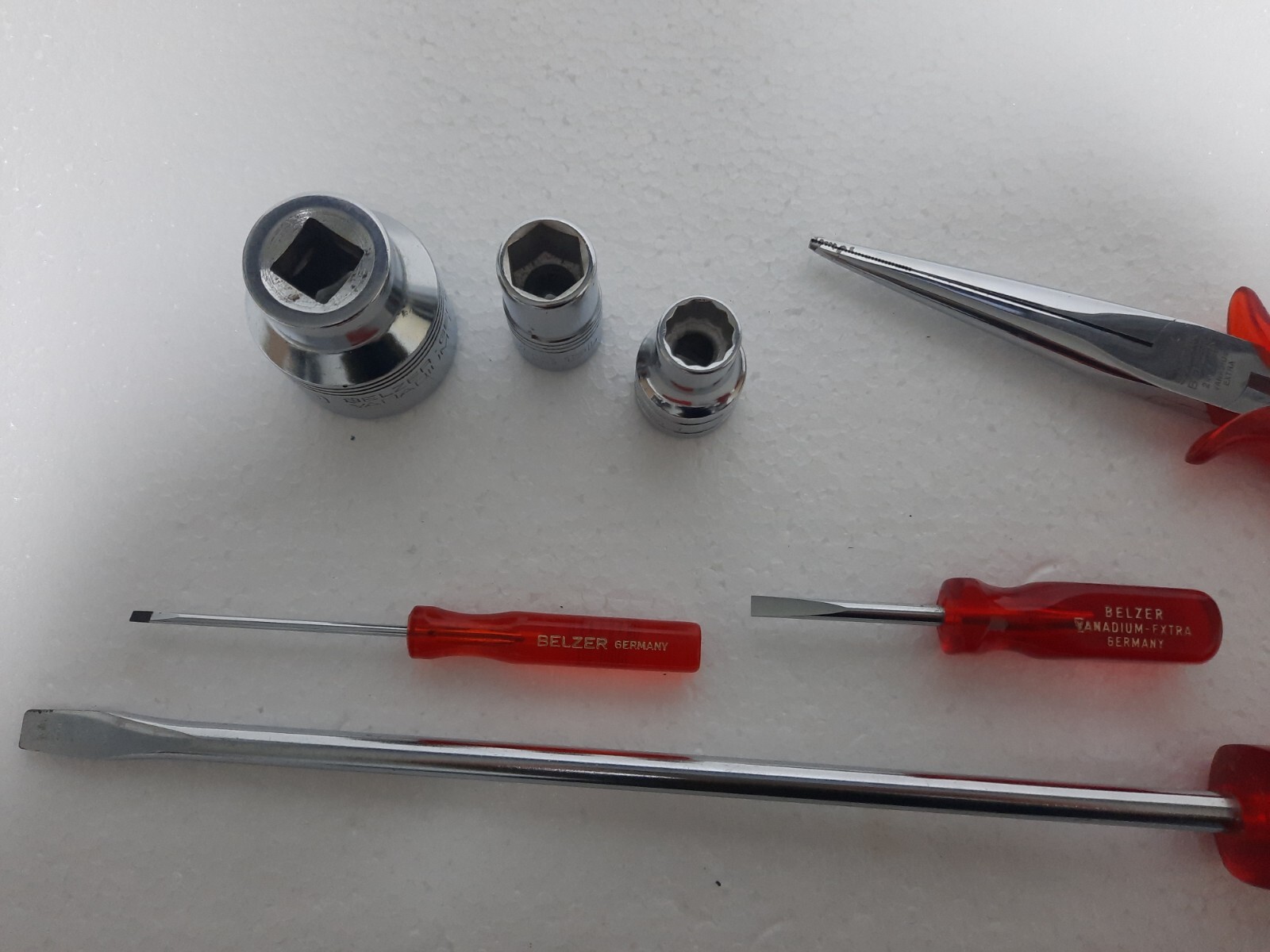 Belzer Long Nose Pliers Screwdrivers Nuts Bundle Industrial Quality Tool