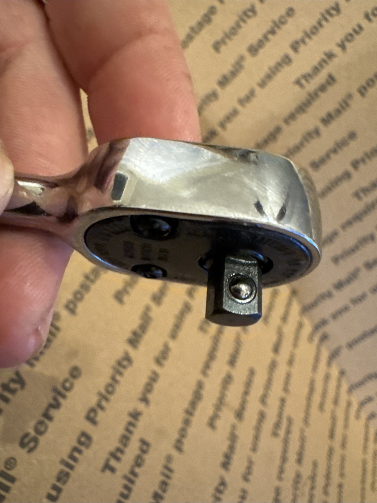 Snap-on 1/4″ Drive Chrome Ratchet TL72 Dual 80™ Tech 6 1/2″ Long