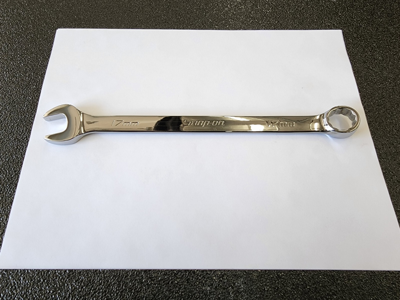Snap-on Tools USA NEW 17mm Metric Flank Drive Chrome Combination Wrench OEXM170B