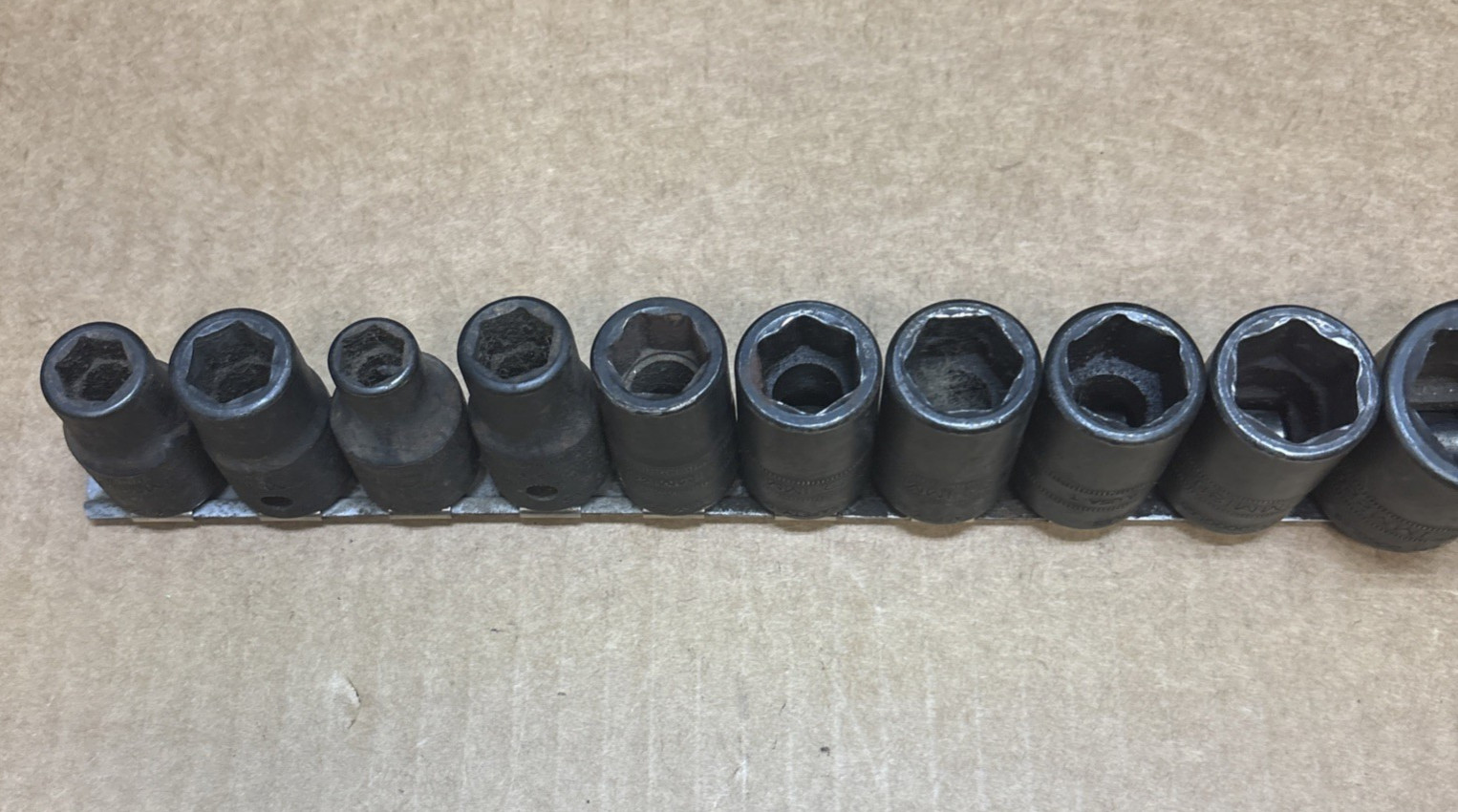 Snap-on 15 pc Metric Shallow Impact Socket Set 10-24mm IMM