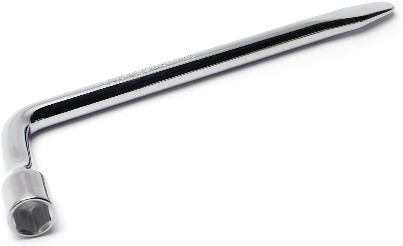 17mm Car Lug Wrench & Multi-Tool Repair Tool – Durable Steel & Galvanized Finish