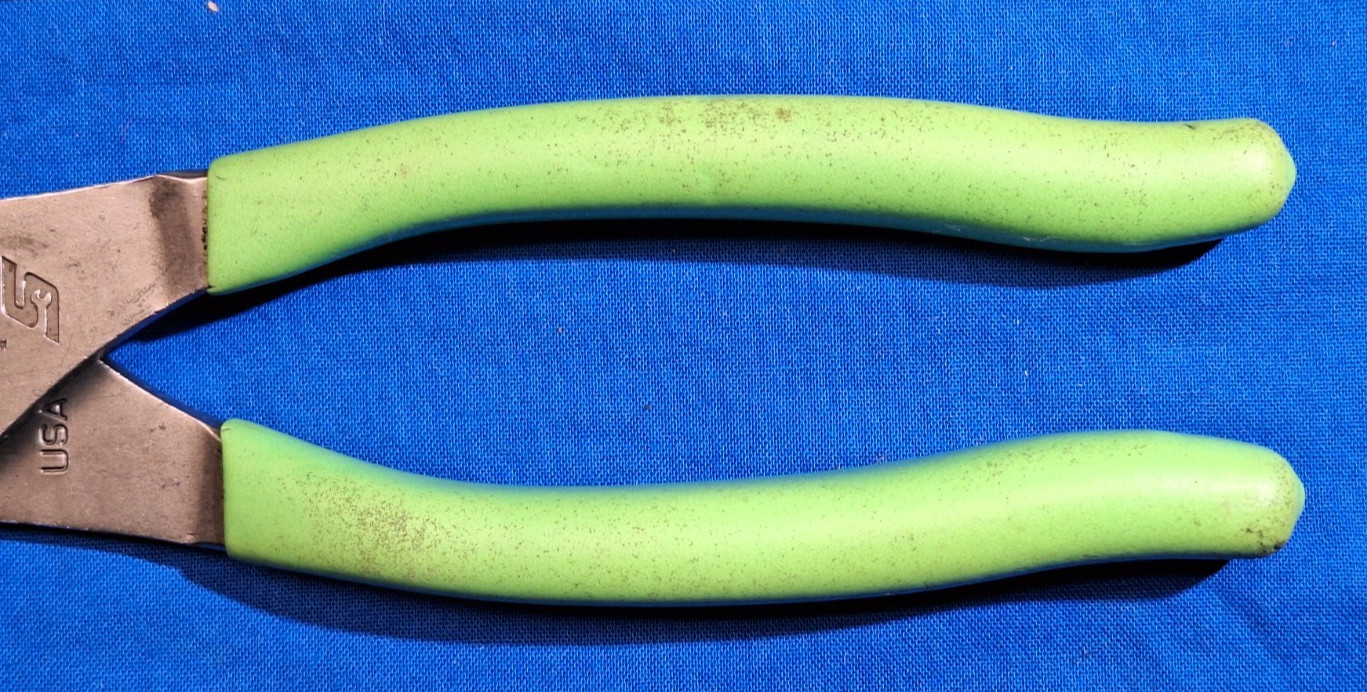 Snap-On 47ACF High vis Green handles slip joint pliers