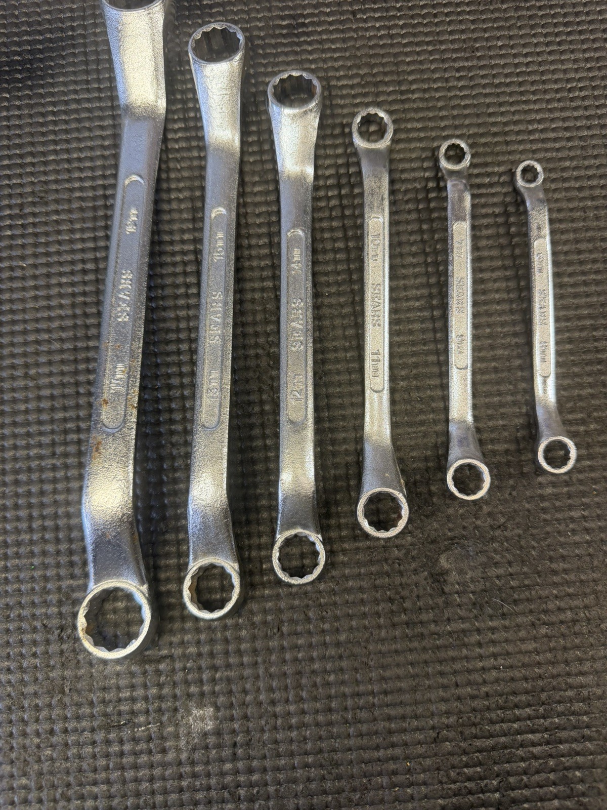Vintage Sears Offset Metric Box Wrench 6 Piece Set