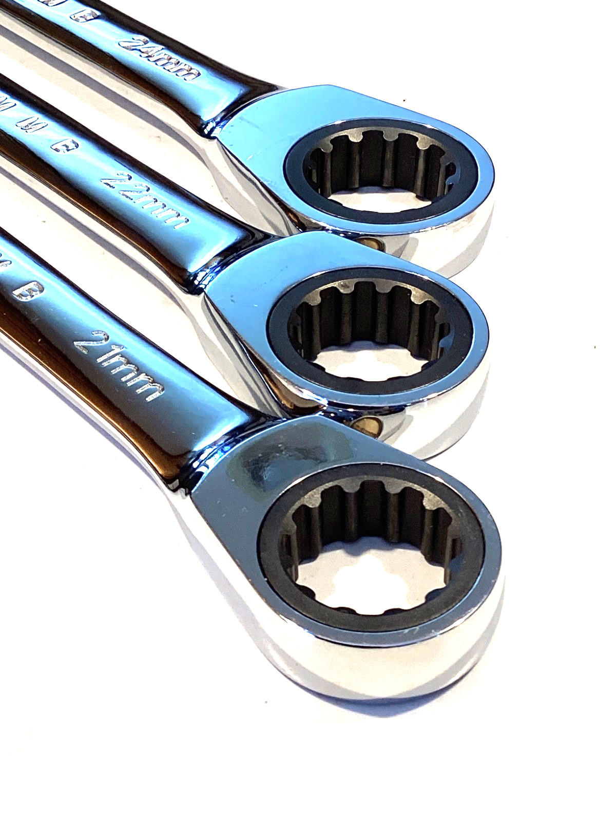 Cornwell Tools 3 Piece Metric Ratcheting Combo Wrench Set Foam Tray CRW3MSB MINT