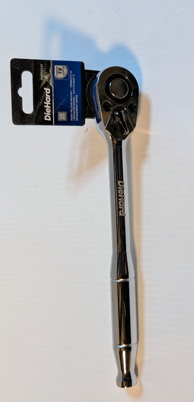 Diehard DHP55141 72 Tooth 1/2″ Drive Long Handle Automotive Ratchet Tool New