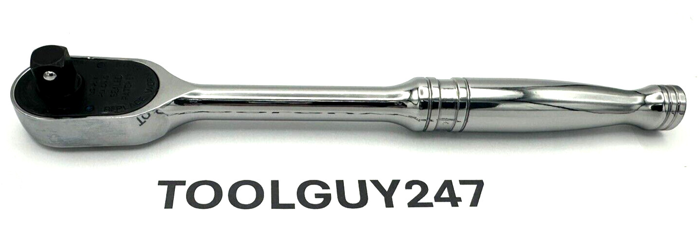 SNAP ON TOOLS USA F100 3/8″ Drive 100 TOOTH Standard Handle Chrome Ratchet NEW