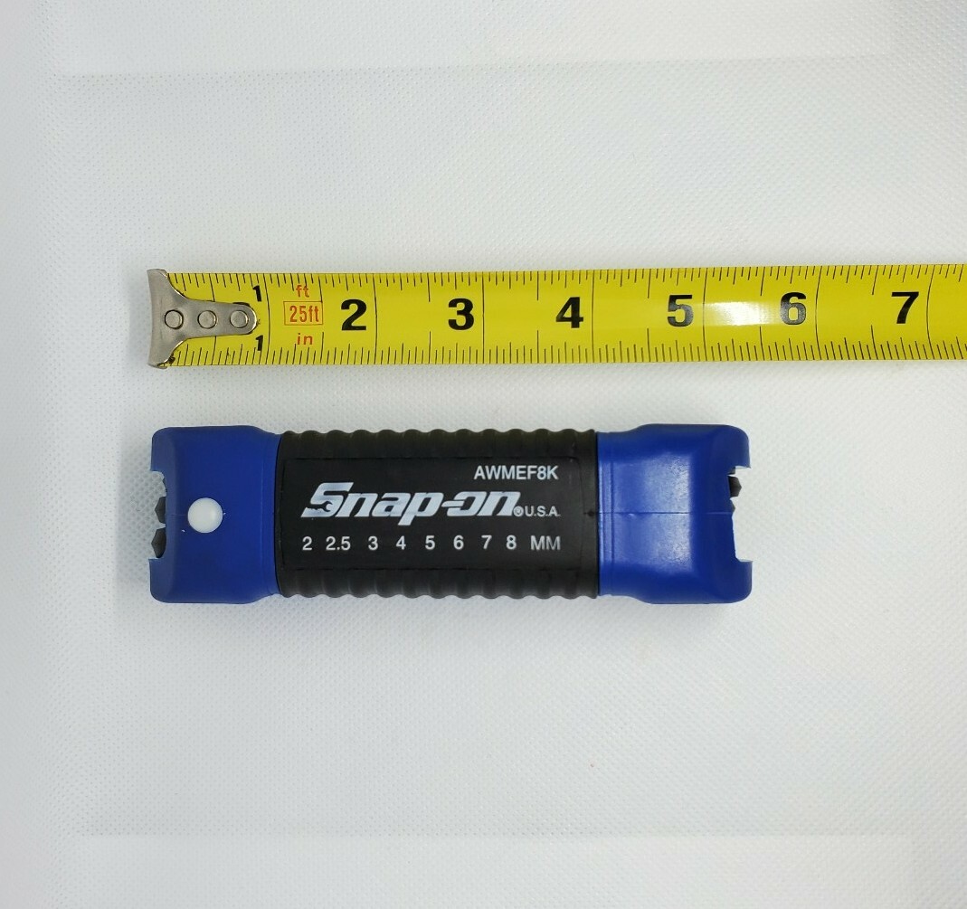 Snap On Tools Folding METRIC Hex Wrench set Plastic Handle AWMEF8K- 8 keys NEW!!