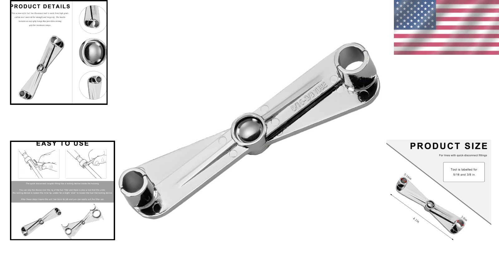 High-Quality Carbon Steel Fuel Line Disconnect Scissors – Ergonomic Design