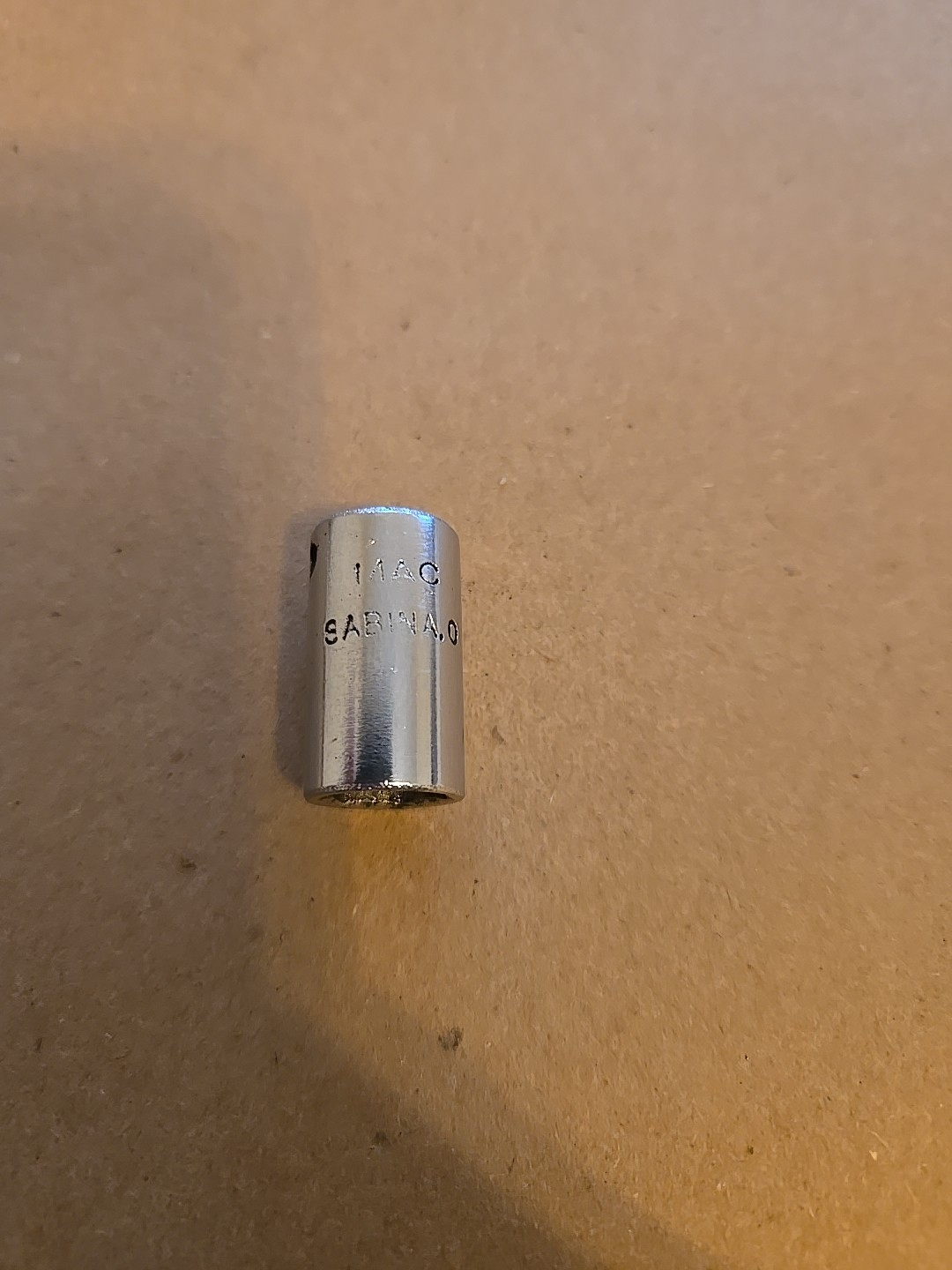 Mac Tools Sabina 1/4″ Drive 11/32″ 6PT SAE Shallow Chrome Socket USA Worn M116