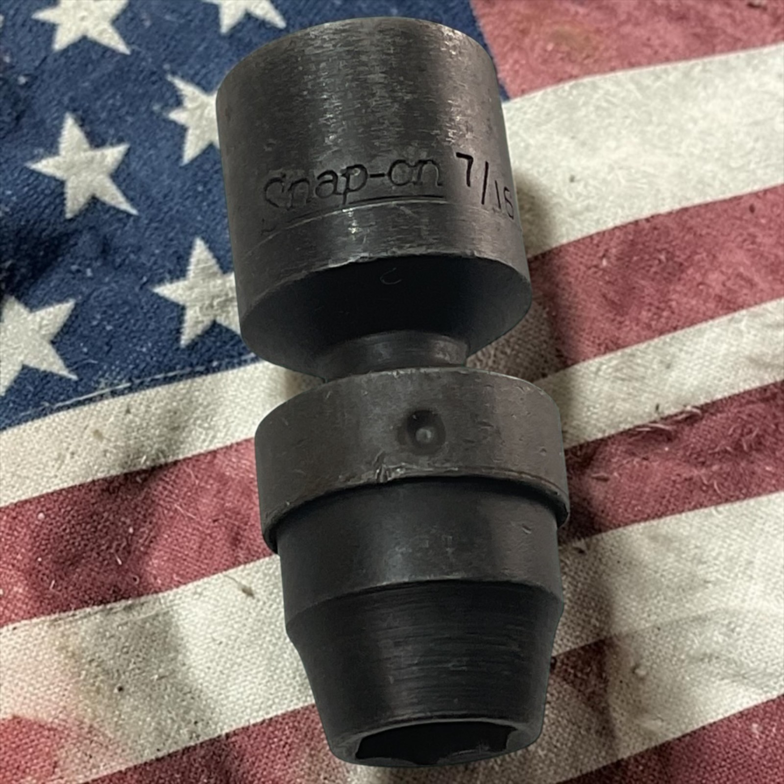 Snap-on Swivel Impact Socket 7/16″ 1/2″ Drive 6 Point IMBL140D Sold As Pictured
