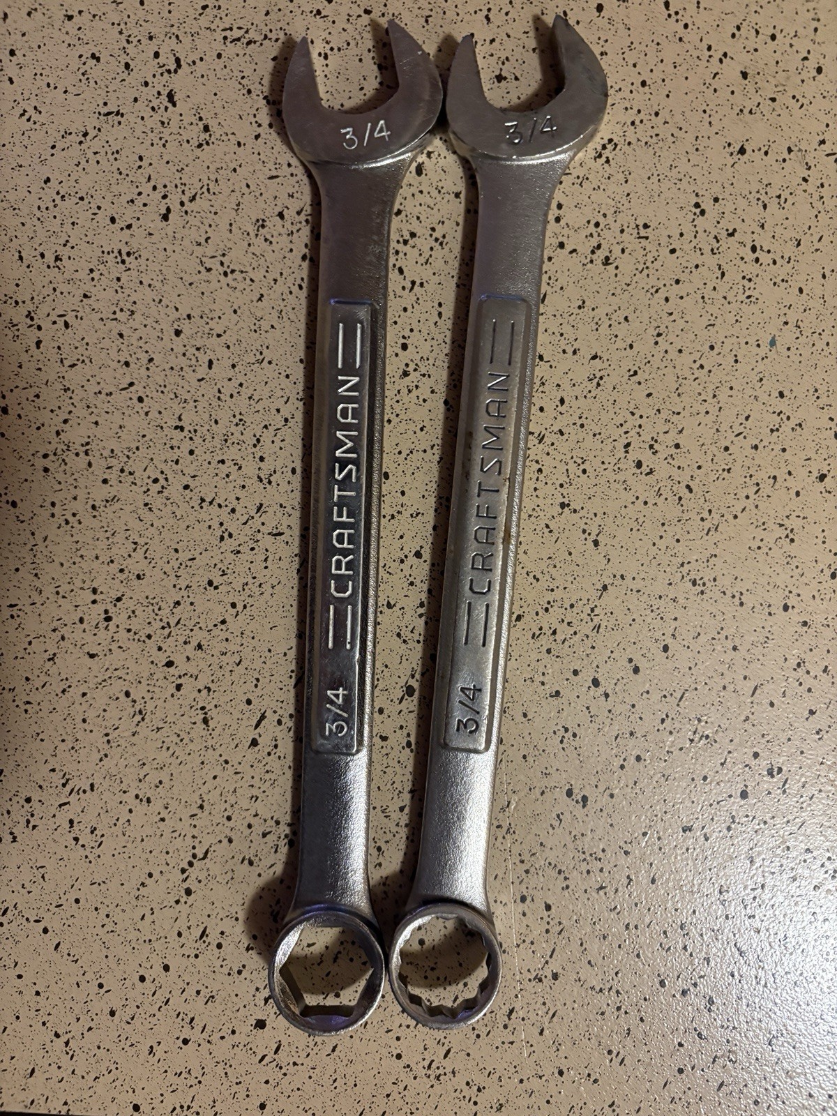 2x Craftsman Tools 3/4in Wrench 12 Pt 44701 and 6pt 44389 USA