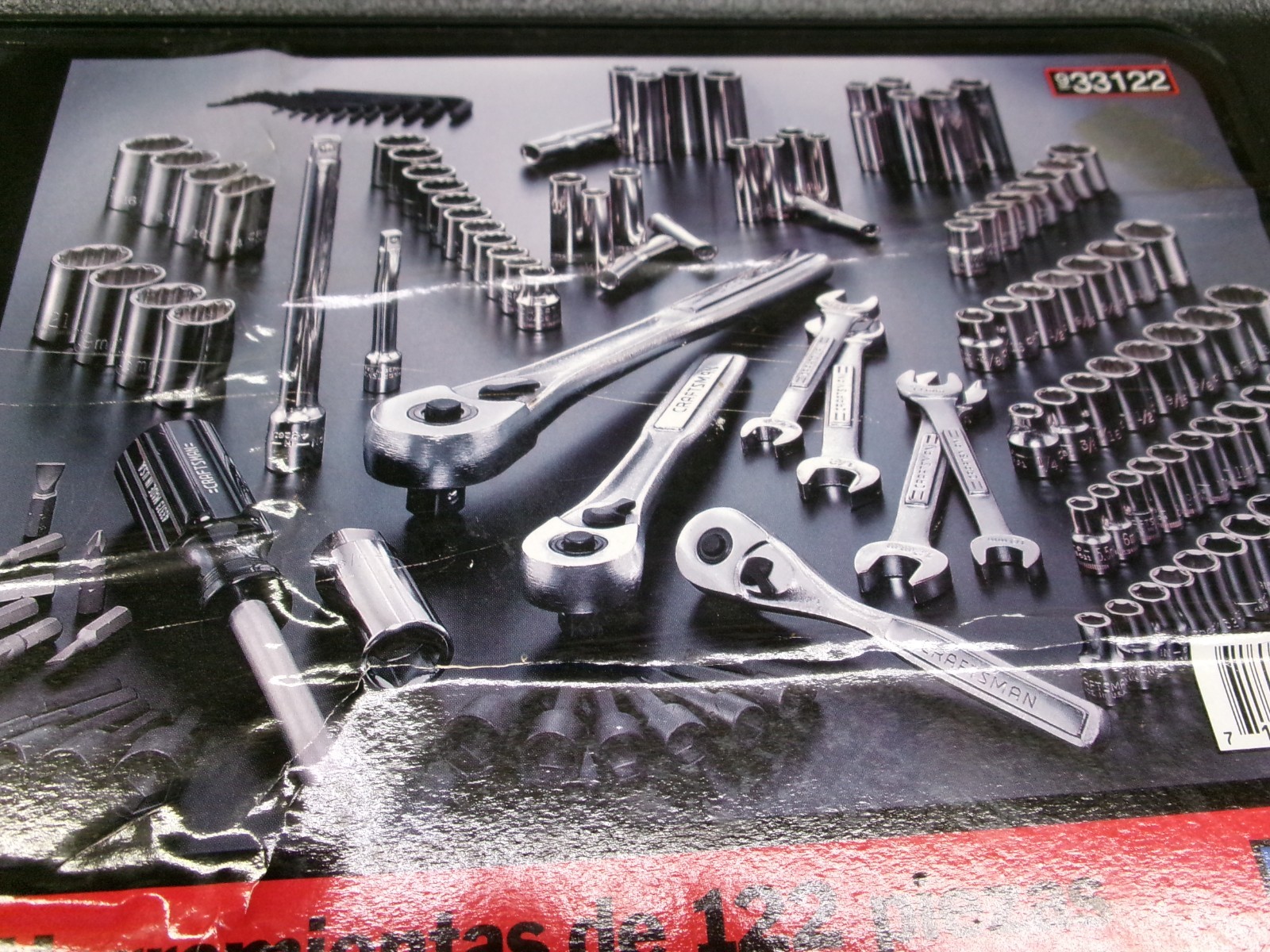 Craftsman USA 122 Piece Mechanic Tool Set with Case No 33122 Nice!