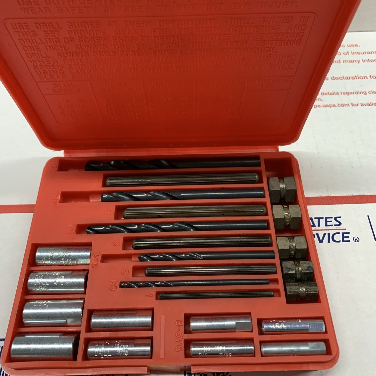SNAP ON Tools E1020 Blue-Point Screw Extractor Set Tool NEW