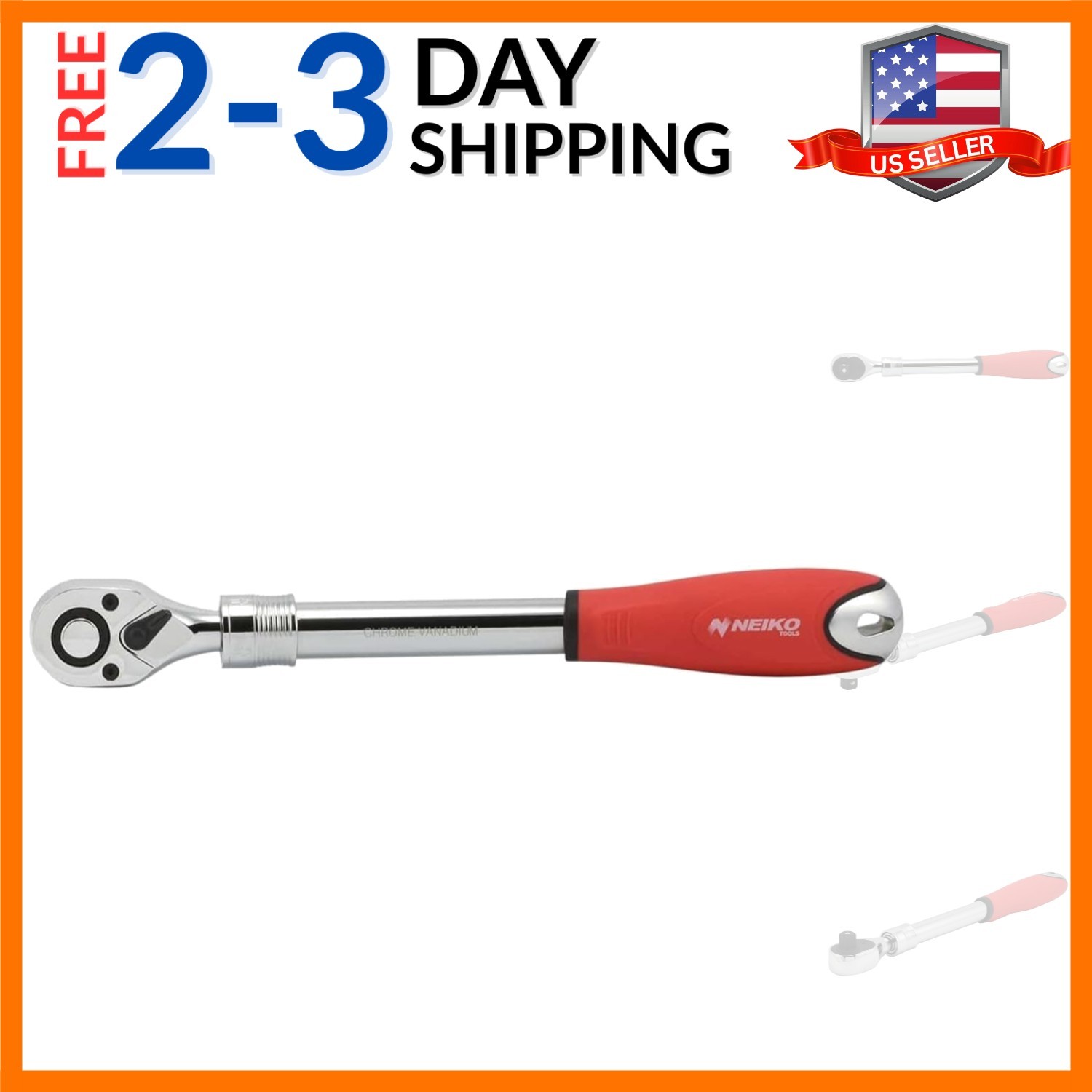 03068A 1/2-Inch Drive Extendable Ratchet Handle | 72 Tooth Reversible Ratchet…