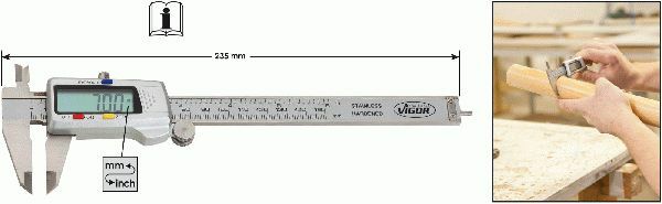 Vigor v1713-caliber to digital caliper