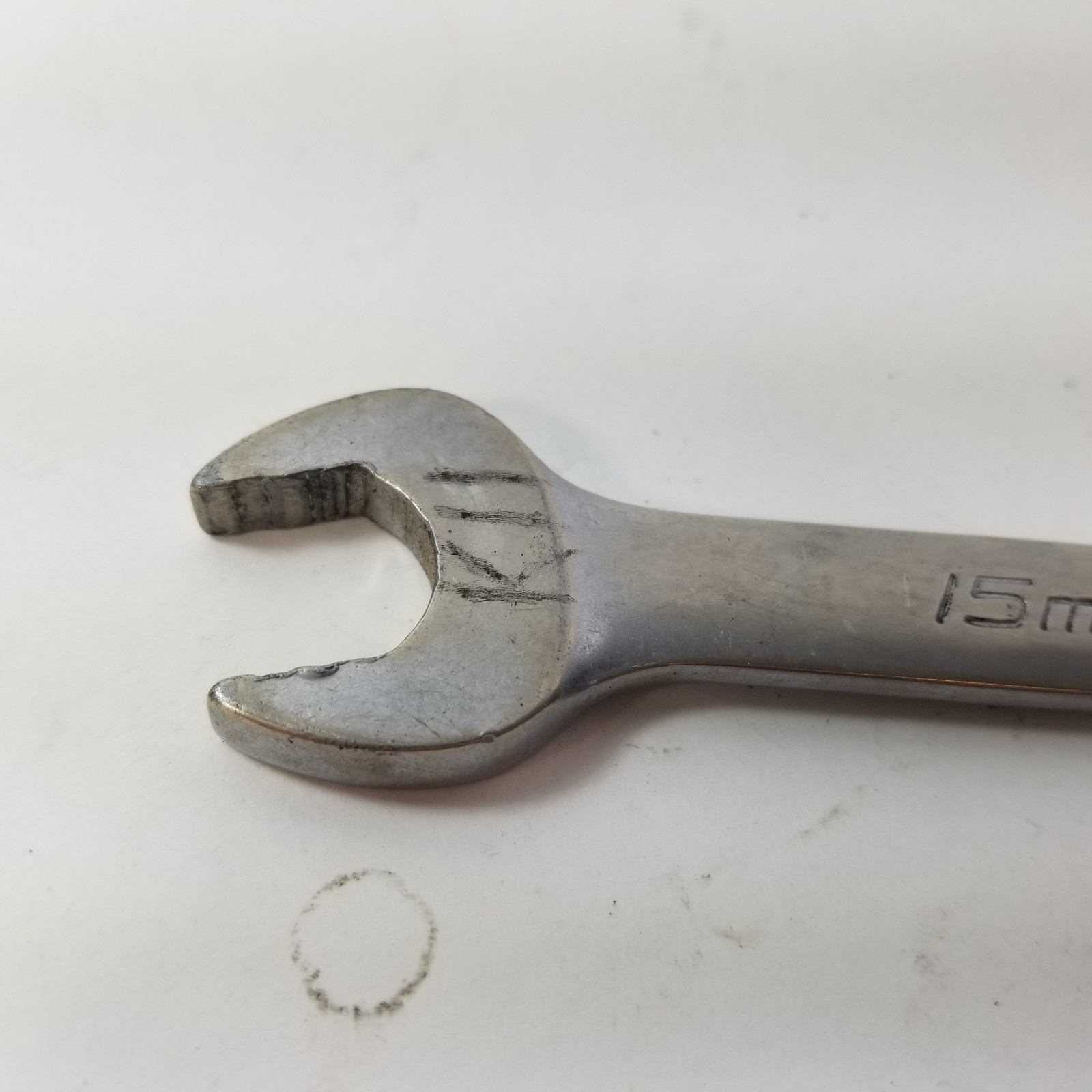 Snap On USA 15MM 12PT Metric Flank Drive Plus Chrome Combination Wrench SOEXM15