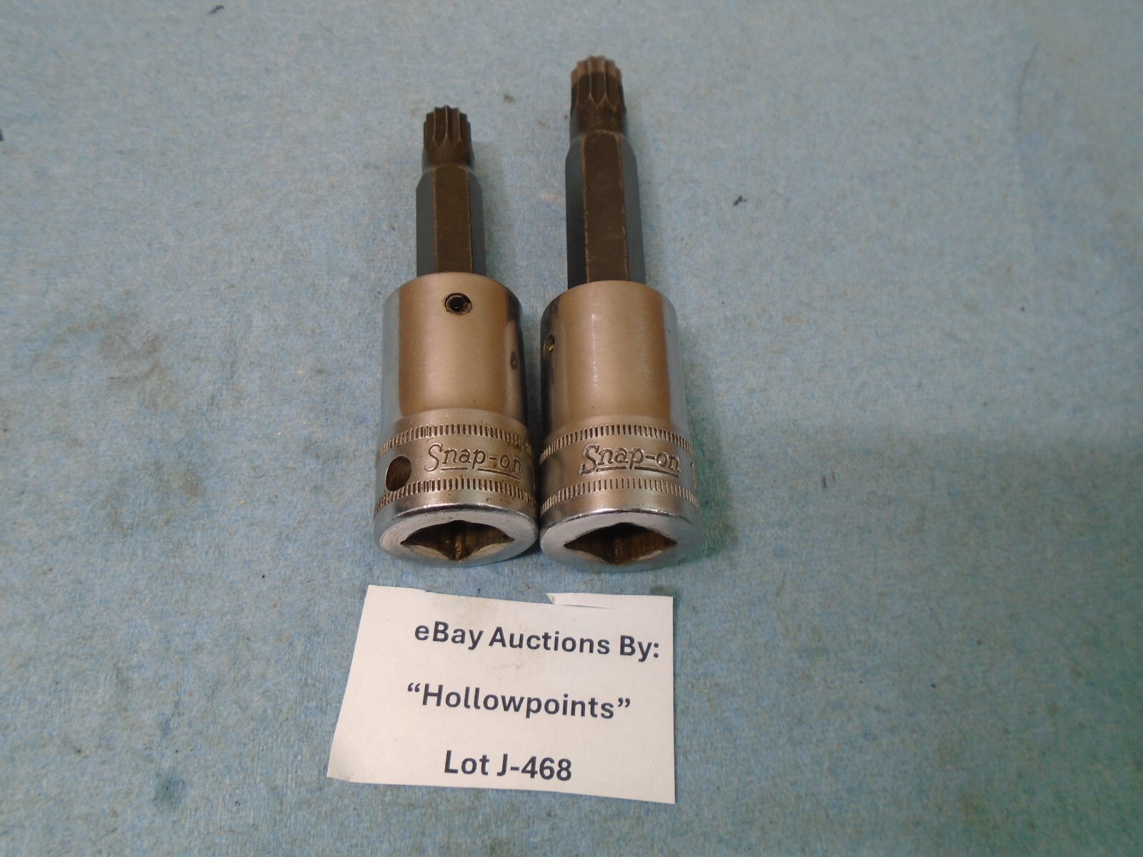 Snap-On 2 Pc. Triple Square Sockets 10mm & 12mm STSM10B & STSM12A Euro Auto J468