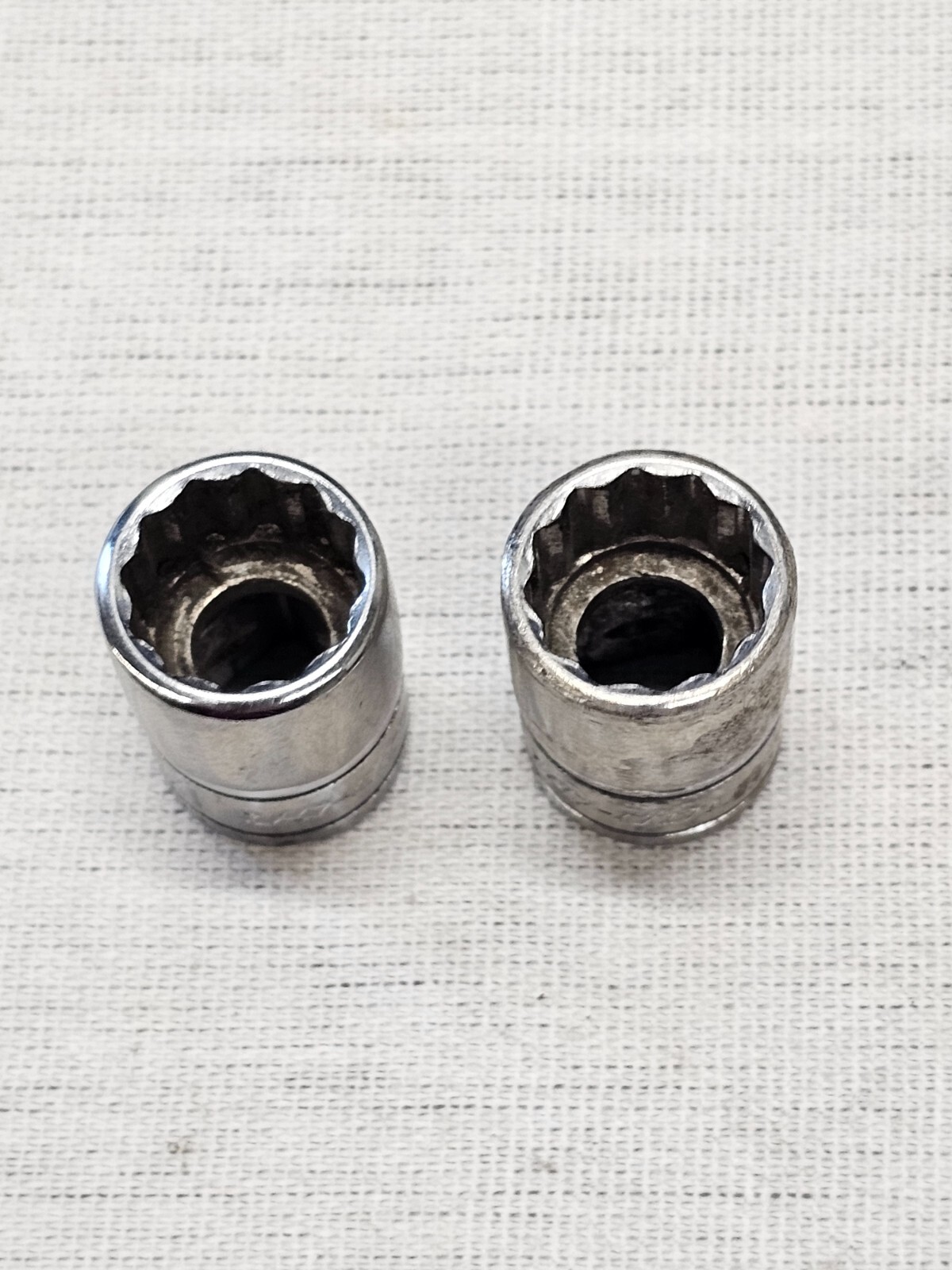 2 Snap-on 1/2″ Standard Shallow Socket Sae 12 Point 3/8″ Drive F161 USA