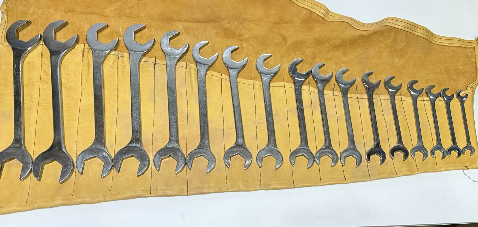 🇺🇸 VULCAN Williams 17pc USA SAE 3/8 to 1-7/16″ Open-End 4-Way Angle Wrench Set