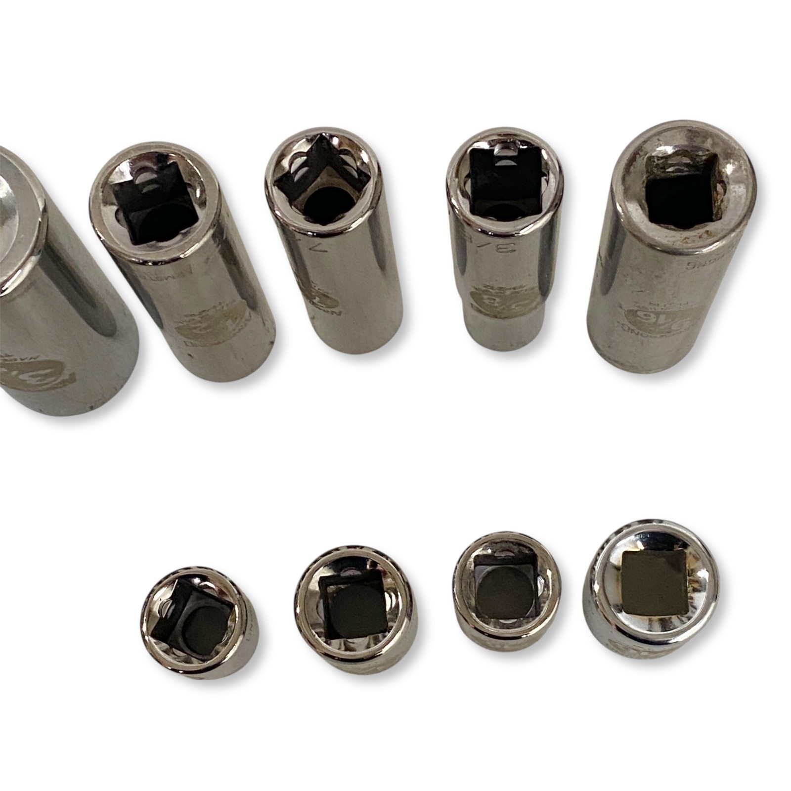 Armstrong USA Socket Set, 6-Point & 12-Point Mixed, Deep & Standard, 13 Pieces