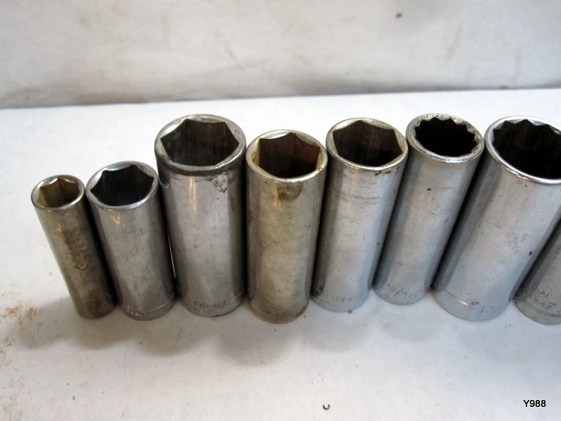 CRAFTSMAN set of 9 sockets mix lot see description