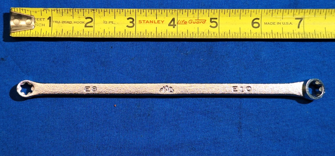 Mac Tools S187 USA 7″ long E8 – E10 Torx wrench