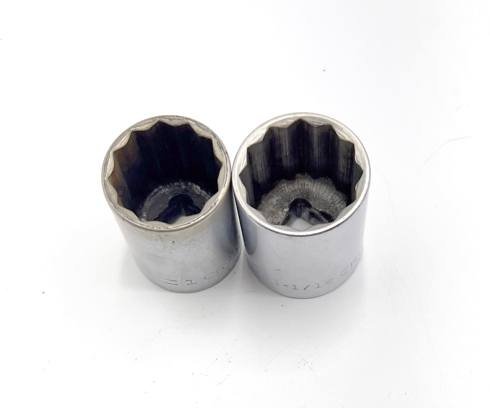 Craftsman 1″ + 1-1/16″ 12-Point, 1/2″ Drive, Shallow Socket Pair =V= Series