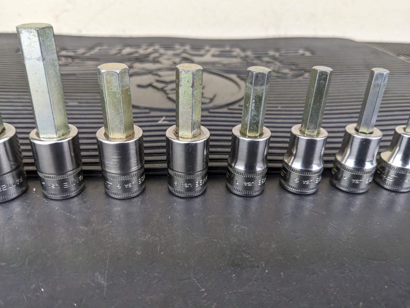 #be222 Snap-On 11pc Metric Hex Allen Socket Set 3/8″ Drive 4mm to 14mm 211EFAMY