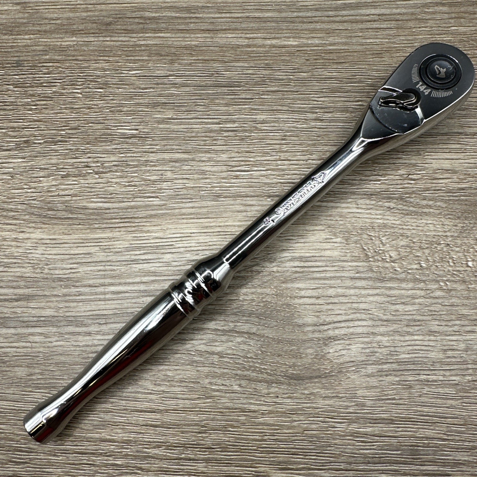 New Husky 1005 143 261 Full Polished 1/2″ Quick Release Ratchet 144 Position