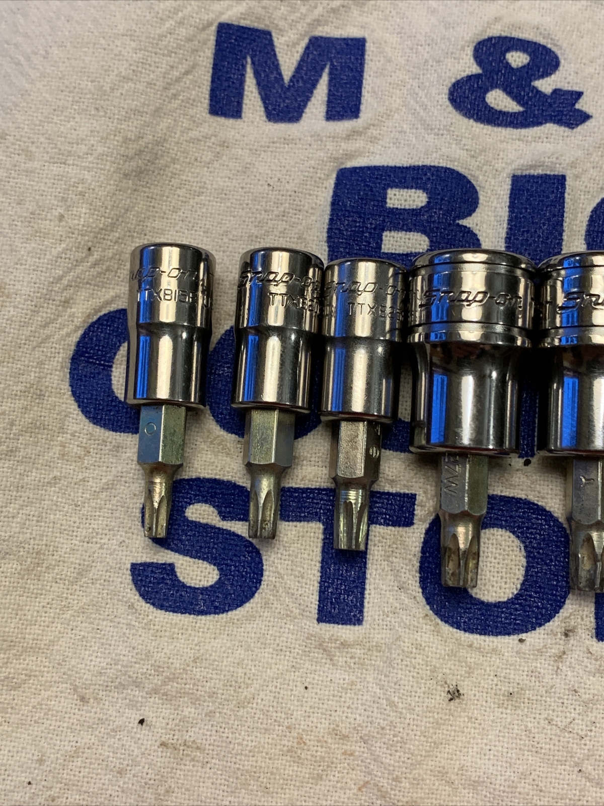Snap-on 9pc Combination Drive TORX Bit Heavy-Duty Removal Socket Set 209EFTXBY