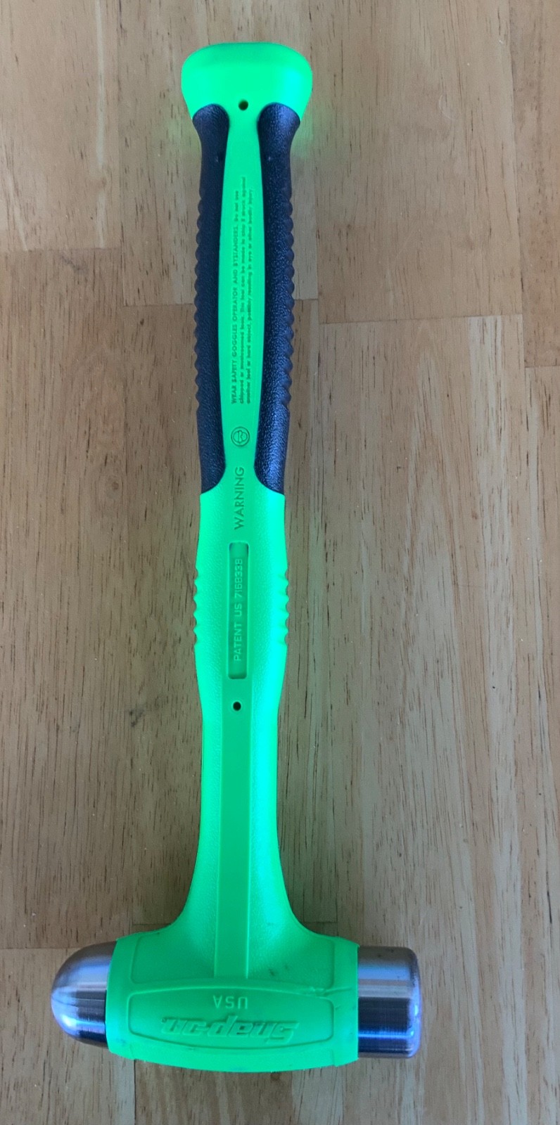 Snap On HBBD16 Green – 16oz. Soft Grip Dead Blow Ball Peen Hammer