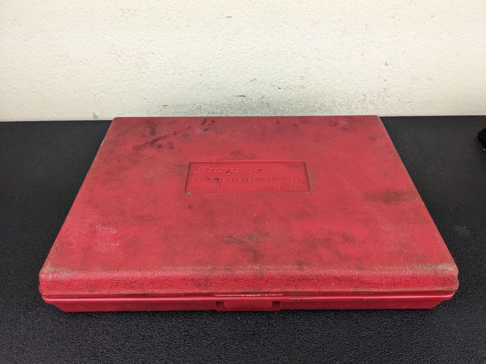 #bn673 Snap-on PB16A 3/8 Drive Socket Wrench Set CASE ONLY – LATCH BROKEN
