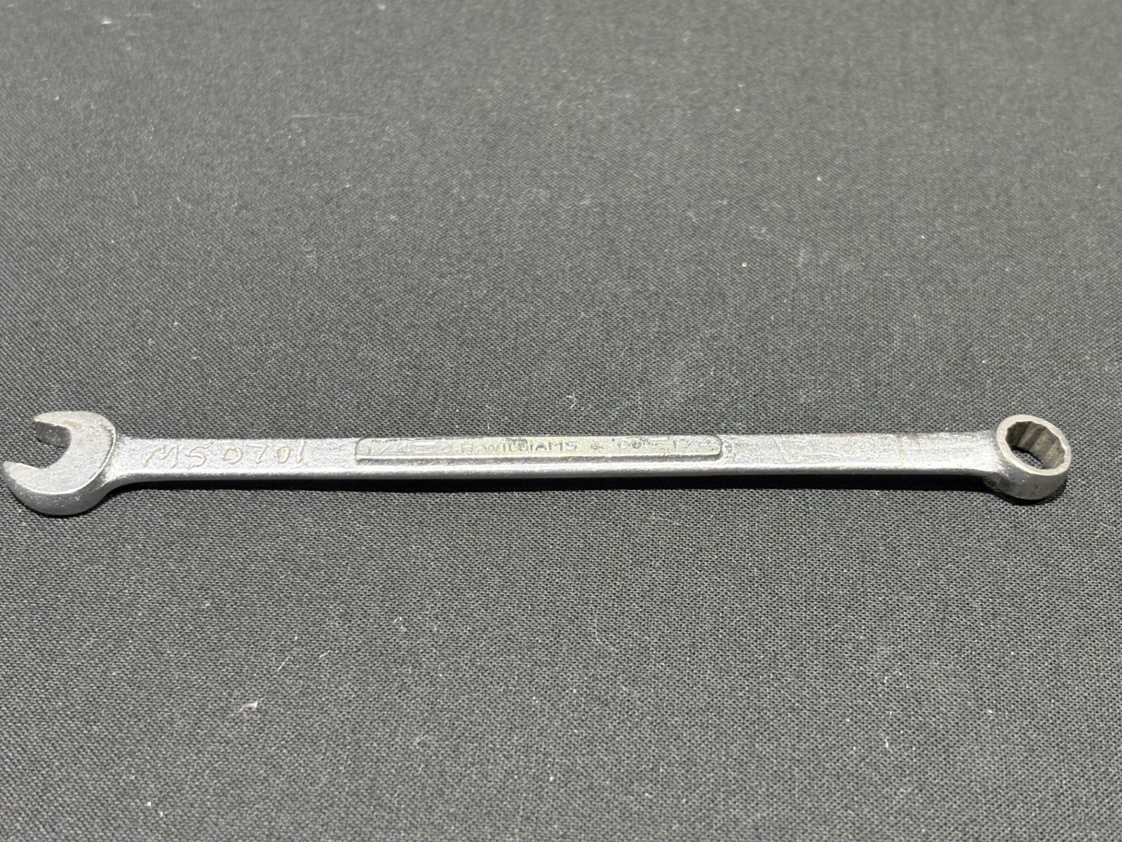 JH Williams 1/4 12Pt Superrench Combination Wrench 1158 Made in USA Marked
