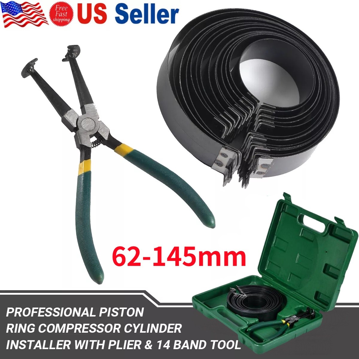 Motorcycle ATV Car Engines Piston Ring Compressor Expander Installer Plier Tool!