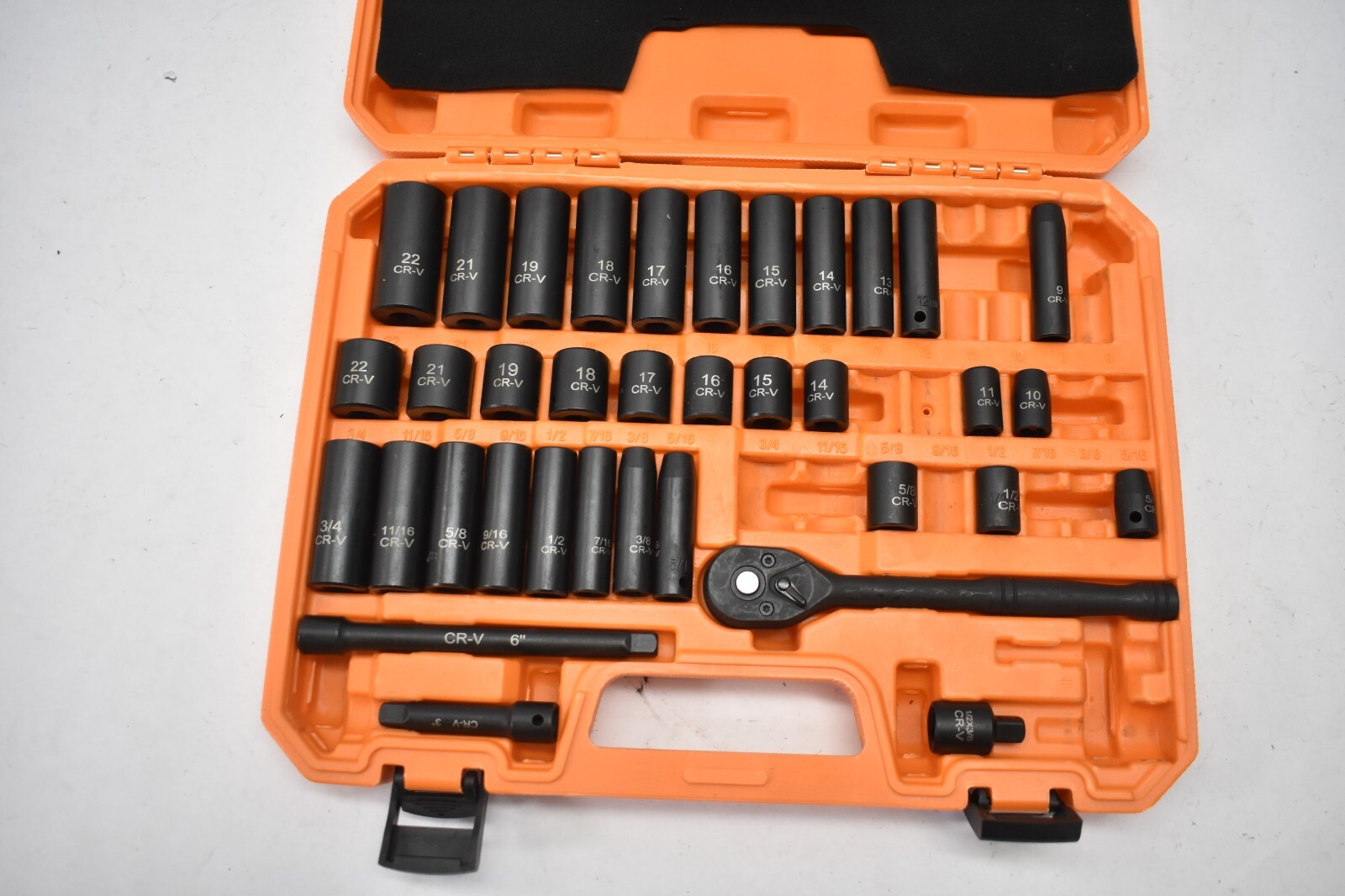36 Piece Socket Set MISSING PIECES Standard SAE/Metric Black Oxide Tools