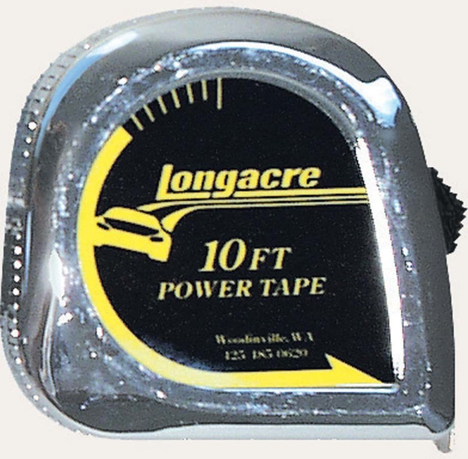 Longacre Tape Measure – 10 ft Length – 1/4 in Width – Inch – Each 52-50870