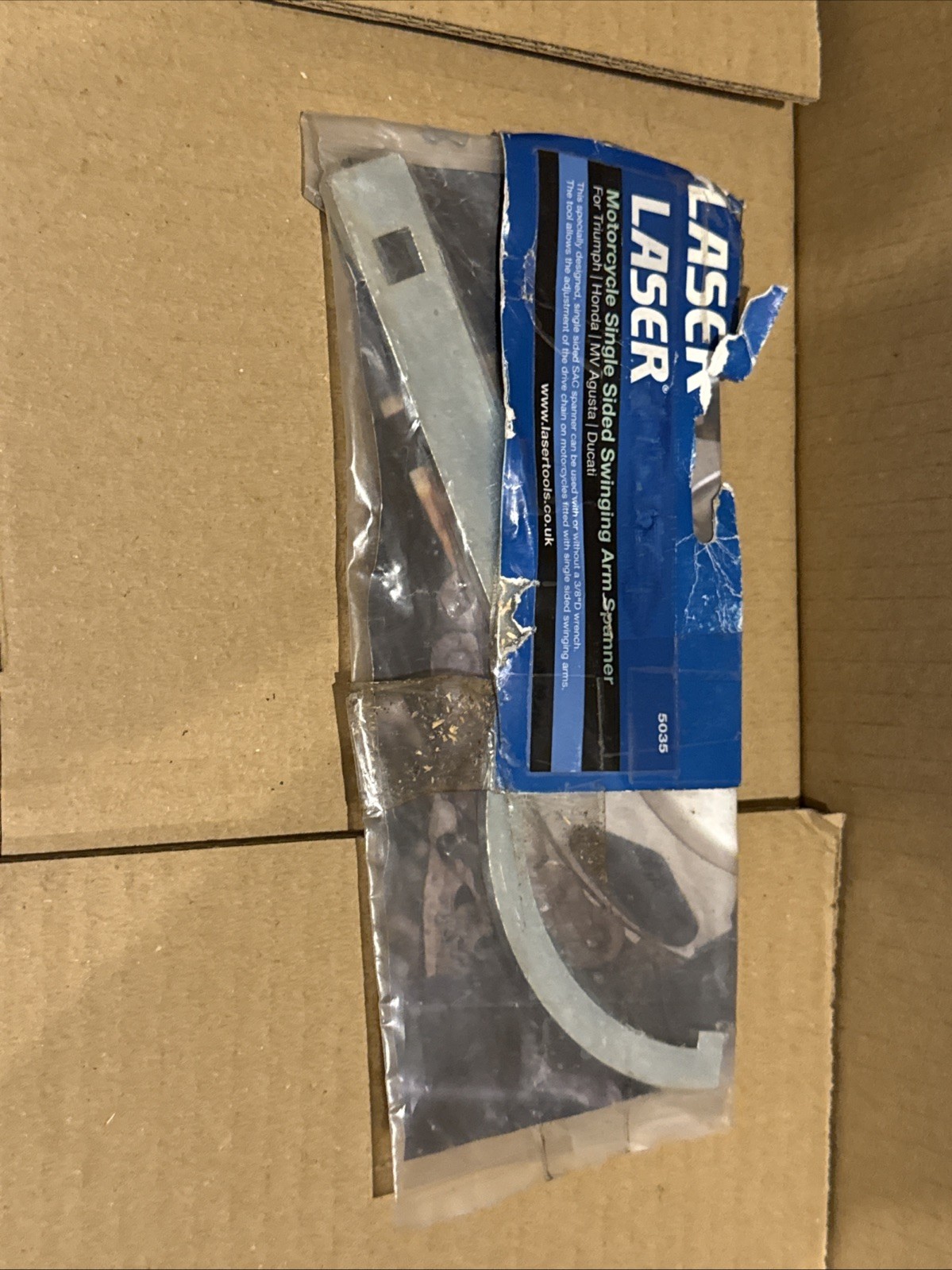 Laser 5035 Motorcycle Single Sided Spanner CLEARANCE See Photos