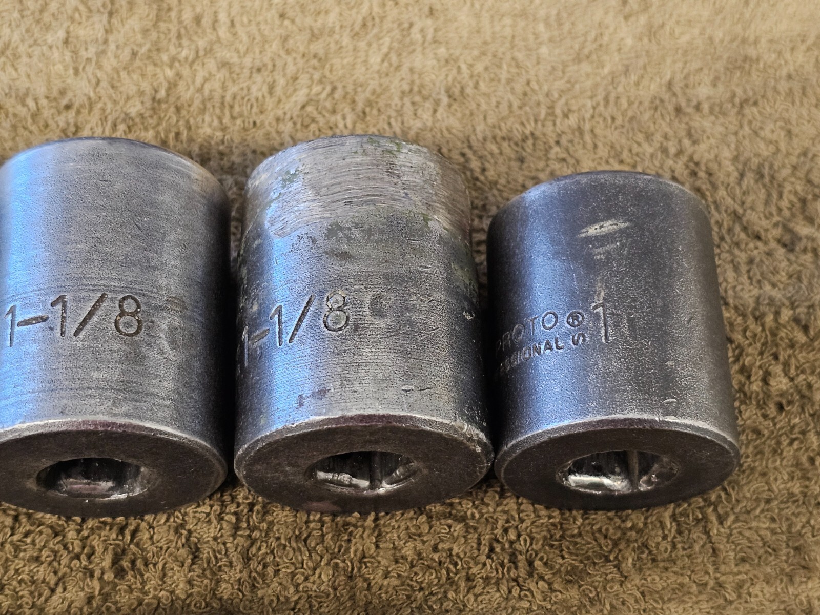 14 Proto Professional Impact Socket Set 1/2″ Drive 1-1/8″ 1 5/8 7436H SAE USA