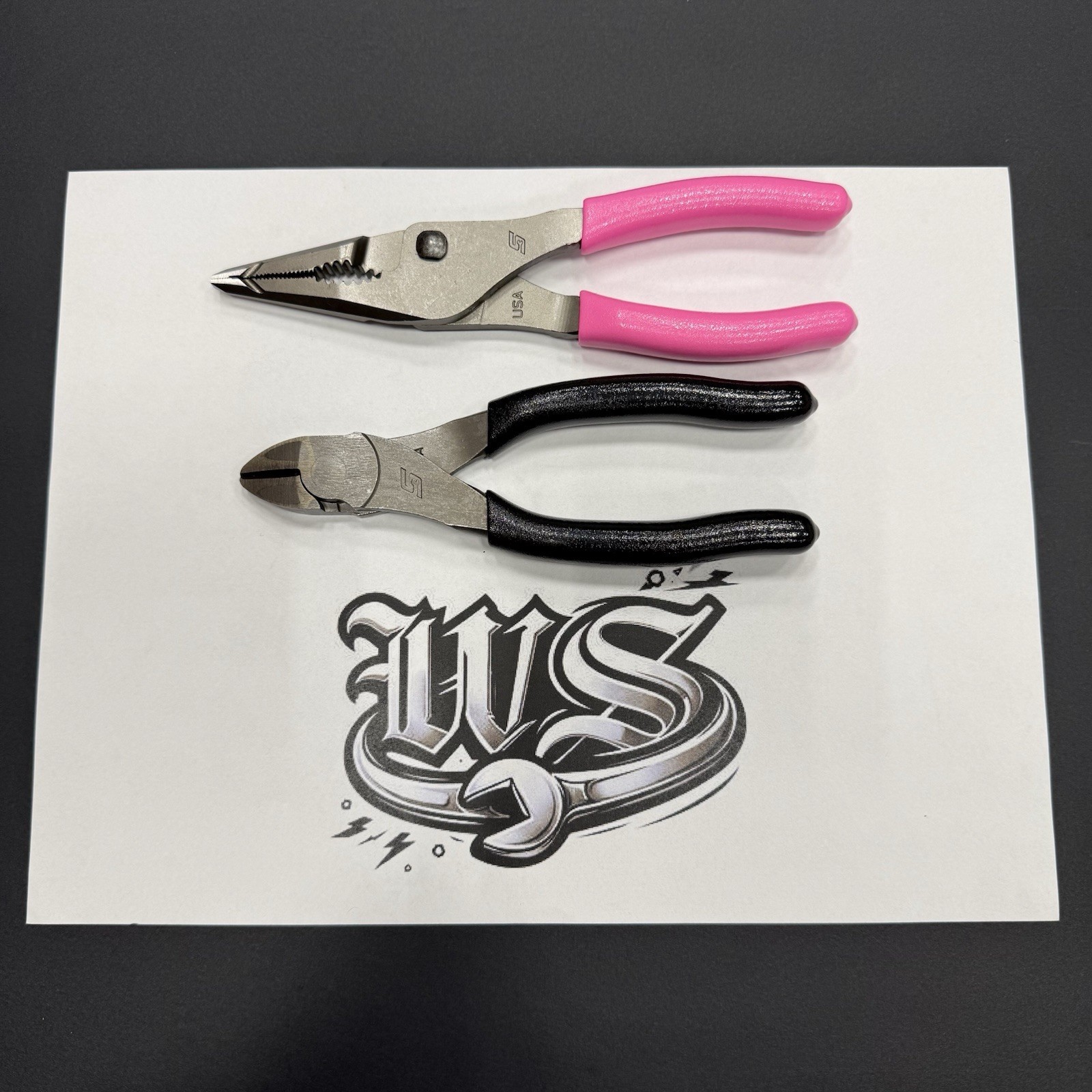 Snap-on Tools USA NEW 2pc HOT PINK & BLACK Assorted Pliers Set LN46ACF 86ACF
